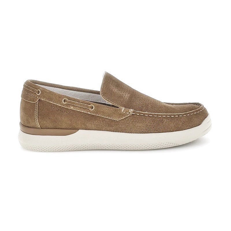 STONEFLY Mocassini Stonefly uomo 2224591d8 custer 16 velour beige pe25 222459 77E CUSTER 16 VELOUR 