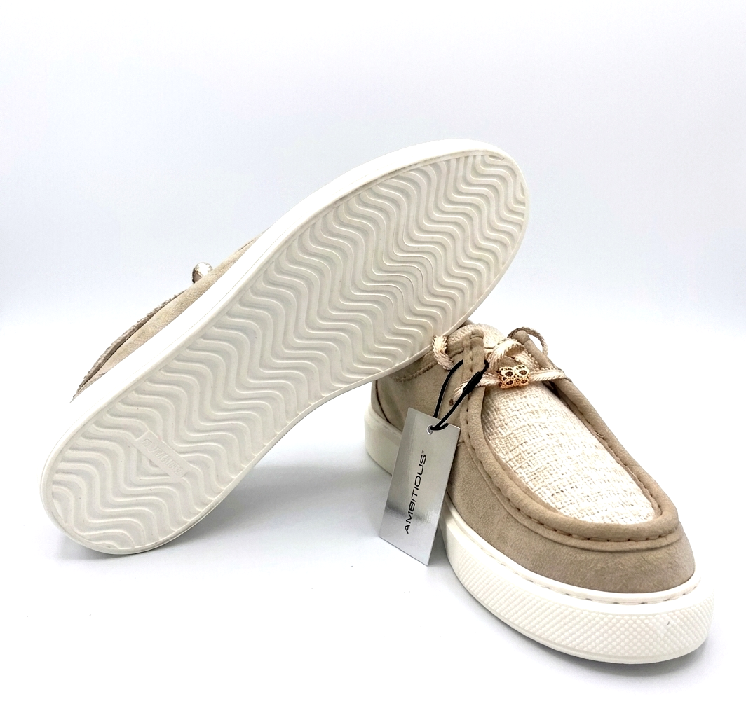 AMBITIOUS sneakers ambitious donna 14038 wt beige 14038WT 11011A VIOLET 