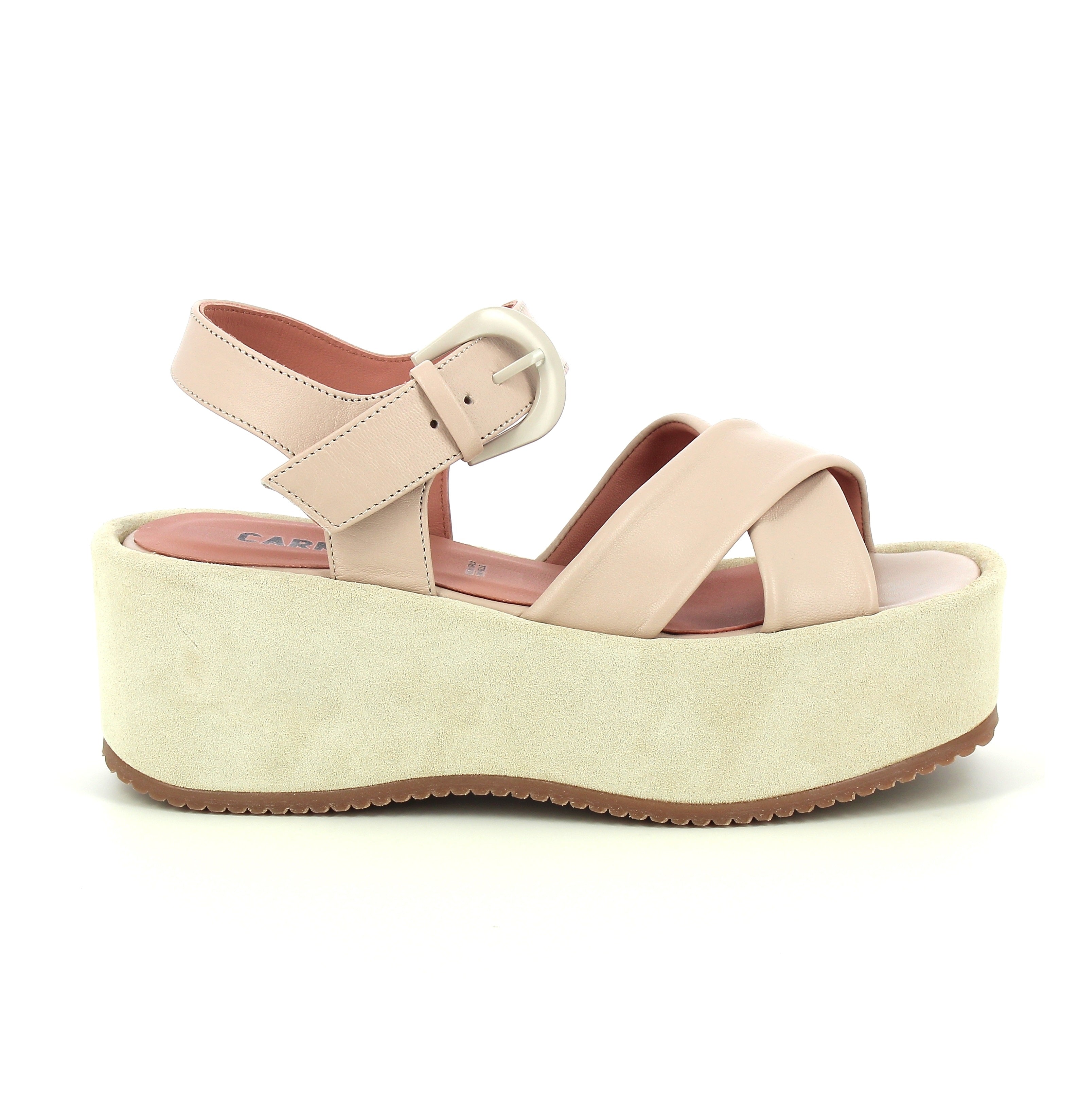 CARMENS Sandalo carmens 57191211 lauren buckle ivory 57191 211 LAUREN BUCKLE 