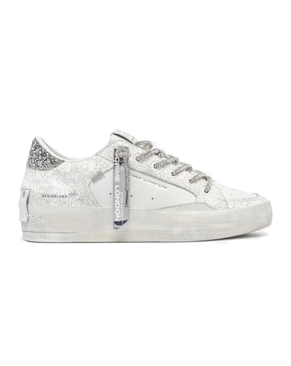 CRIME LONDON Sneakers Crime London donna SK8 Deluxe wedge  bianca 20132PP7 10 SK8 DELUXE 