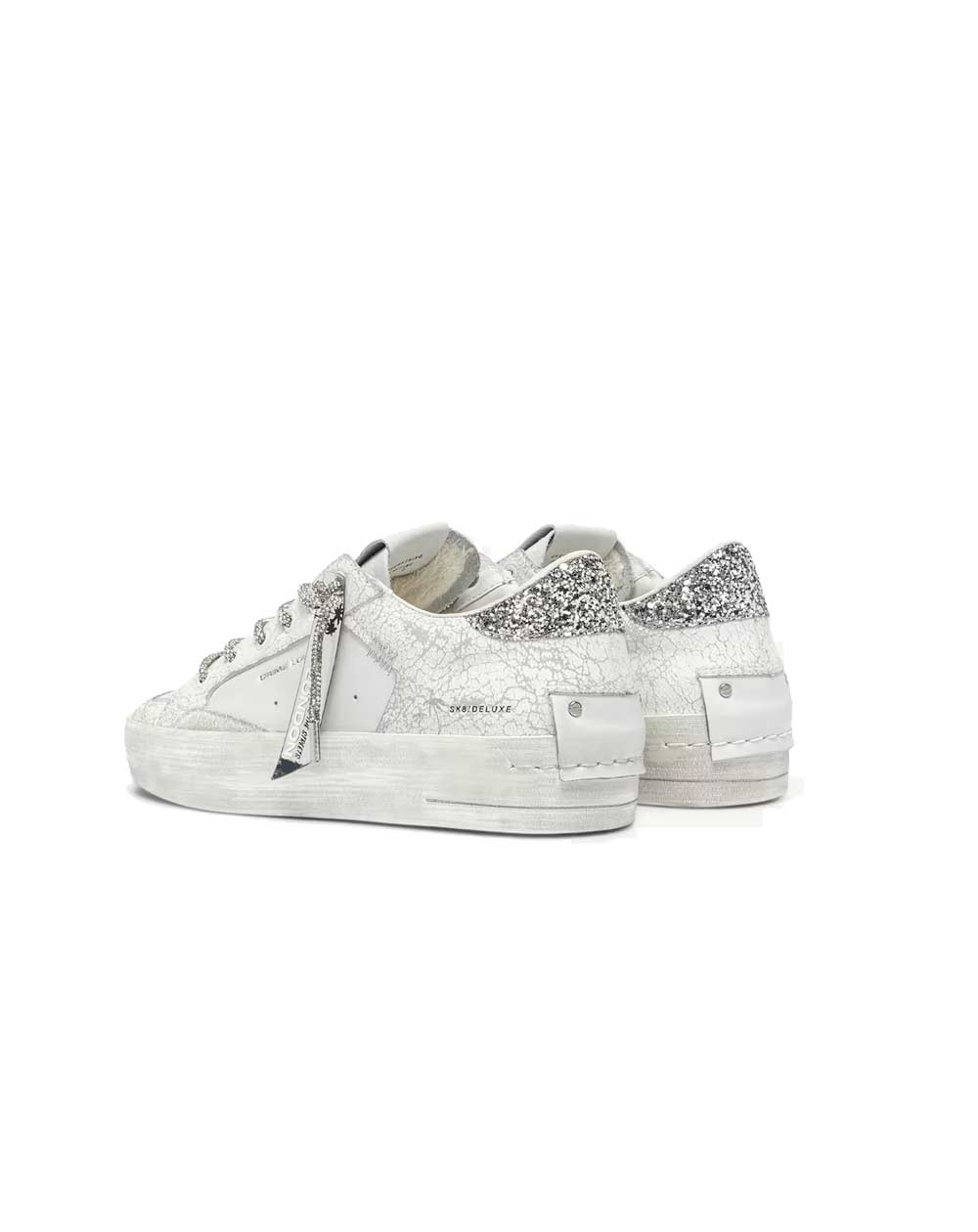 CRIME LONDON Sneakers Crime London donna SK8 Deluxe wedge  bianca 20132PP7 10 SK8 DELUXE 