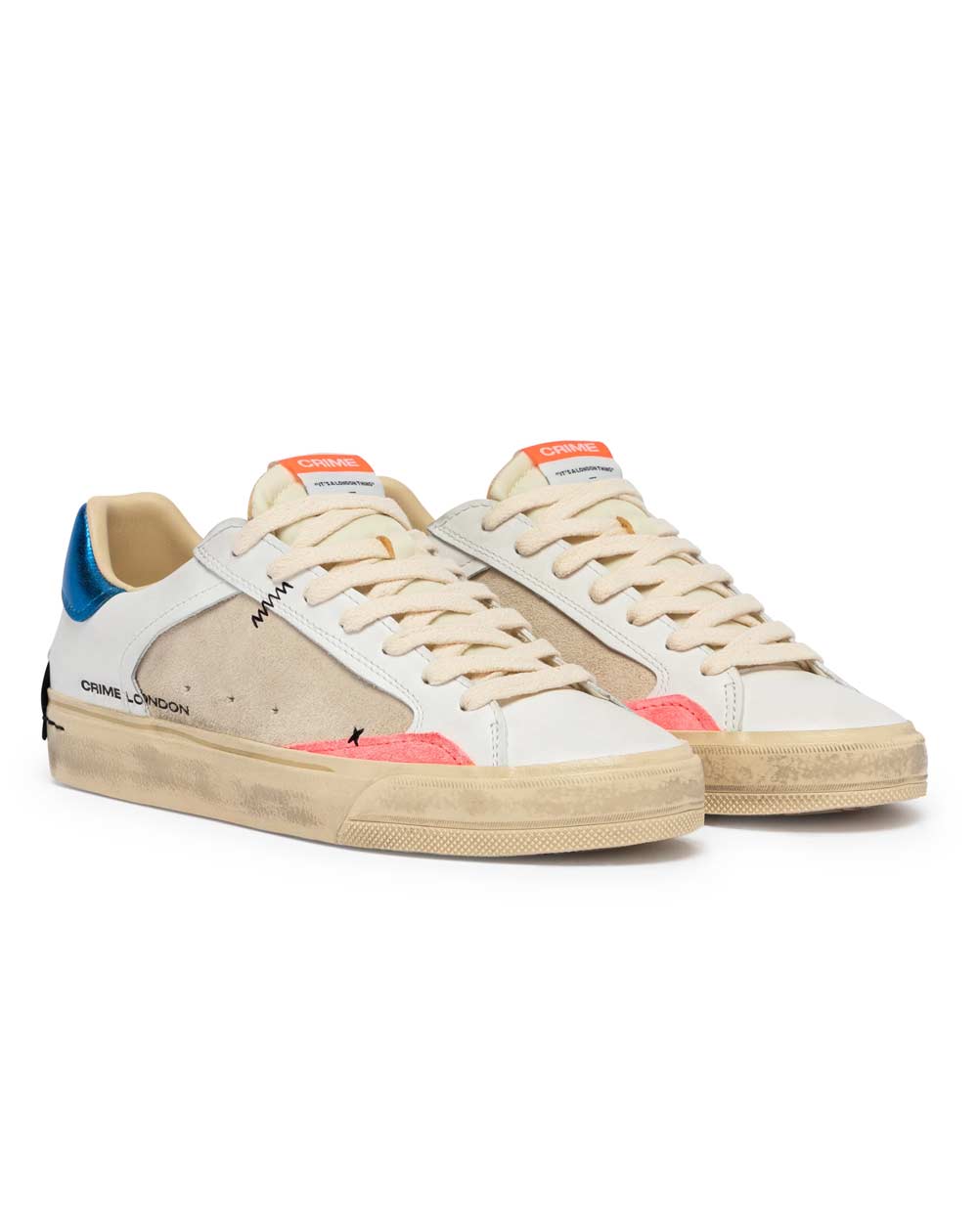 CRIME LONDON Sneakers Crime London donna Deconstructed  panna 29077PP8 10 DISTRESSED 