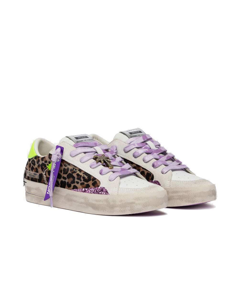 CRIME LONDON Sneakers Crime London donna SK8 deluxe animalier 29107PP8 68 SK8 DELUXE 