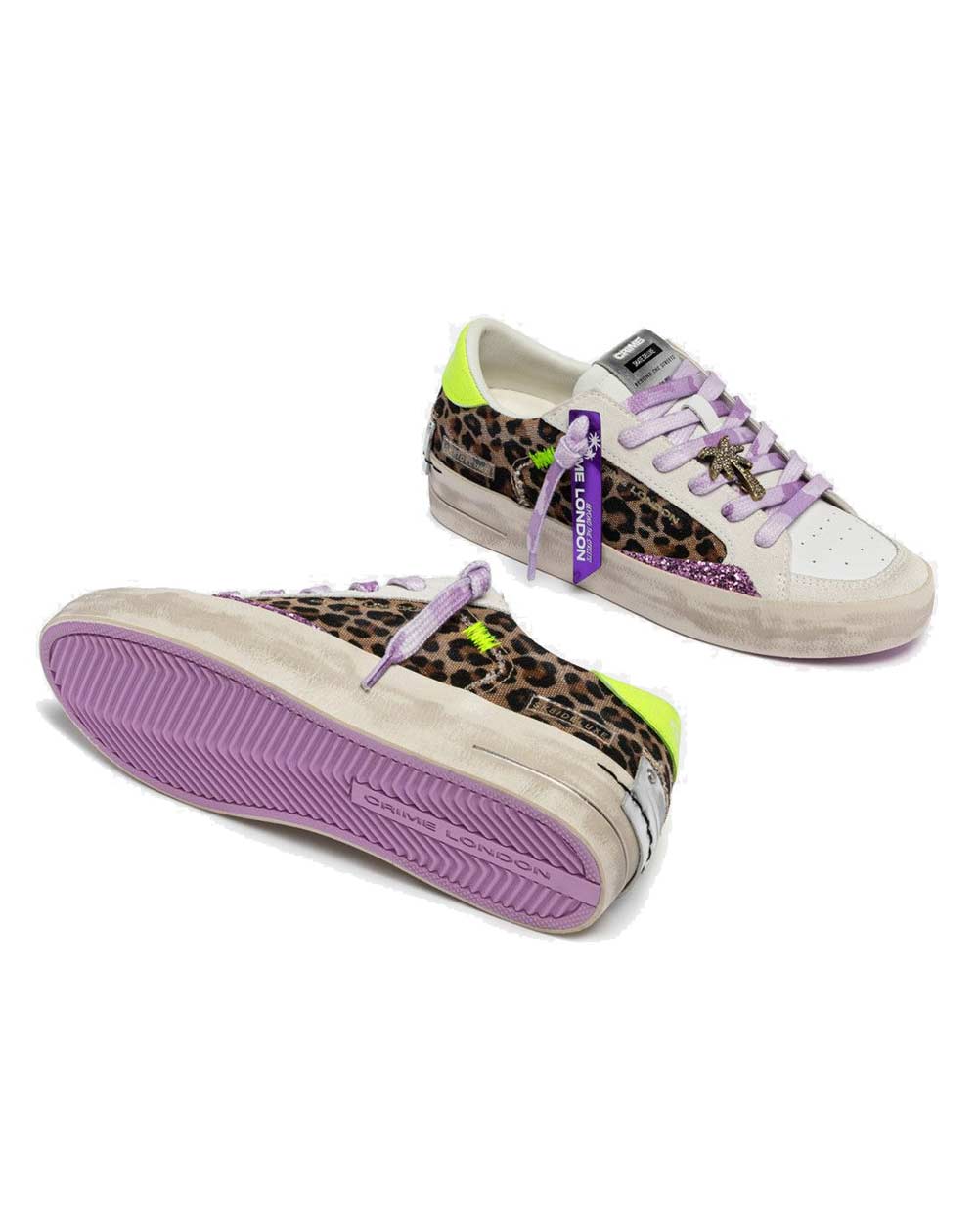 CRIME LONDON Sneakers Crime London donna SK8 deluxe animalier 29107PP8 68 SK8 DELUXE 