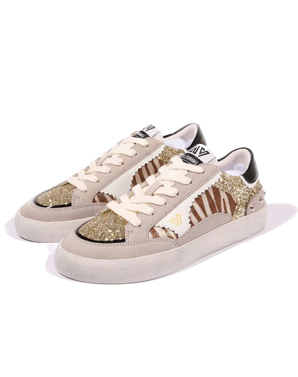 EMANUELLE VEE Sneakers Emanuelle Vee donna Soledad bianche 461P-900 21 P011CB SOLEDAD TIGER 