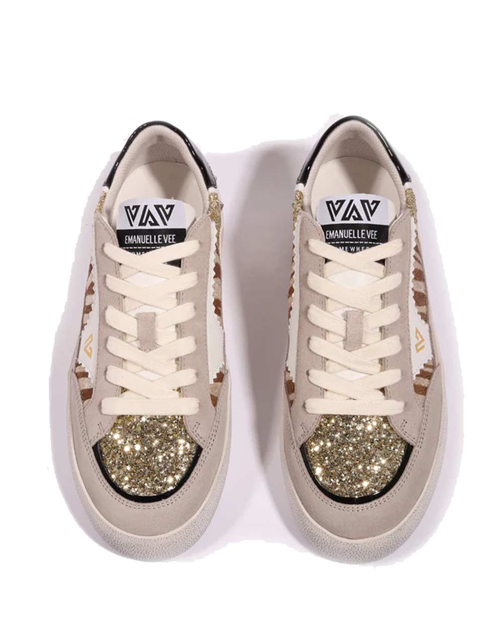 EMANUELLE VEE Sneakers Emanuelle Vee donna Soledad bianche 461P-900 21 P011CB SOLEDAD TIGER 
