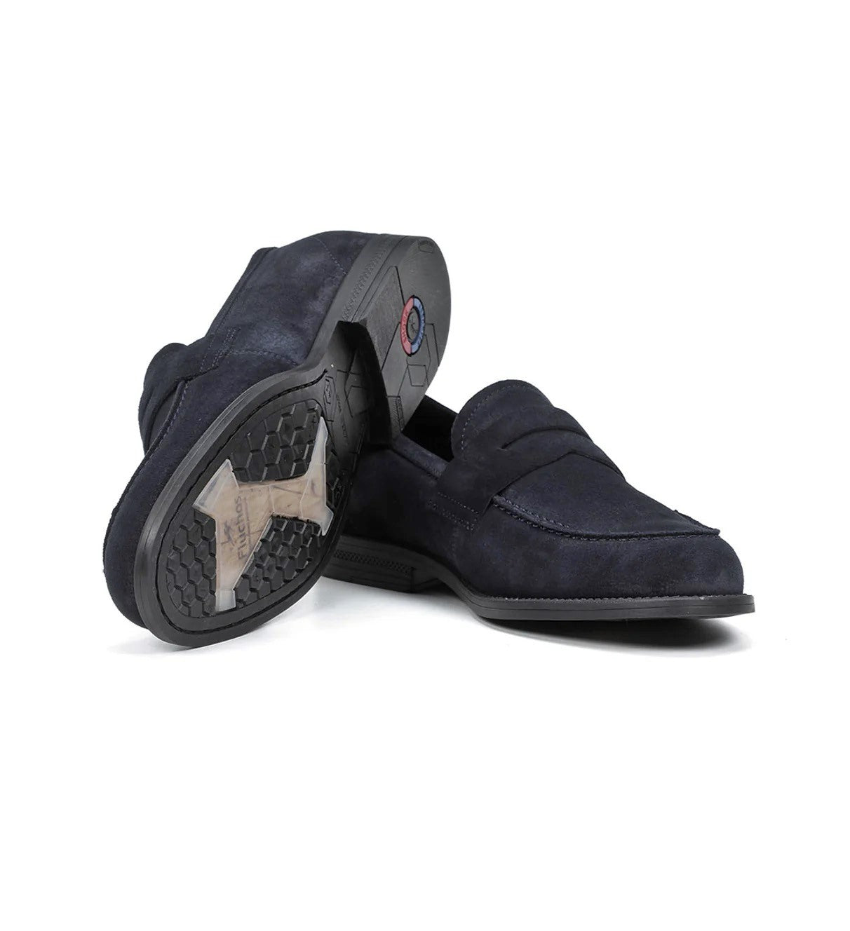 FLUCHOS mocassino fluchos henri f0824 blu marino F0824 AFELPADO MARINO 