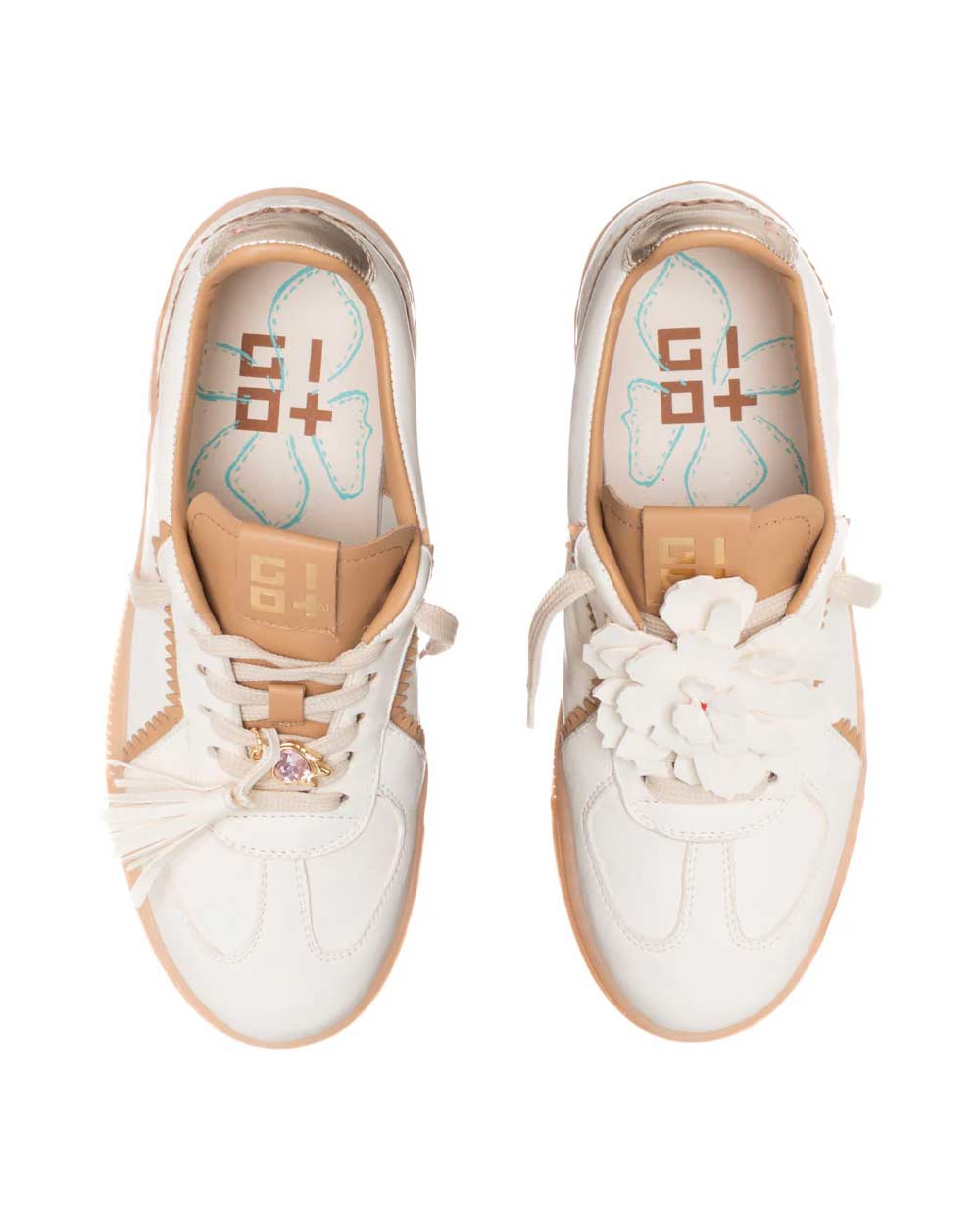GIO+ Sneakers Gio+ donna Blue 1021 bianca <BR/> BLUE1021 COMBI MILK 