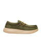 Stringata Hey Dude uomo Wally 45113 verde oliva