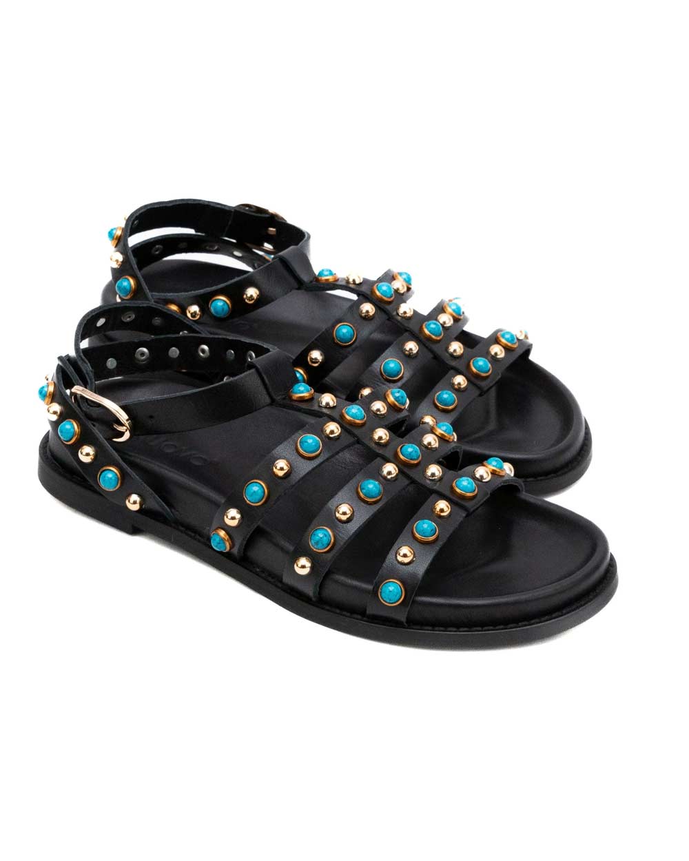 INUOVO Sandali Inuovo donna D51002 neri D51002 CRYSTAL MC BLACK 