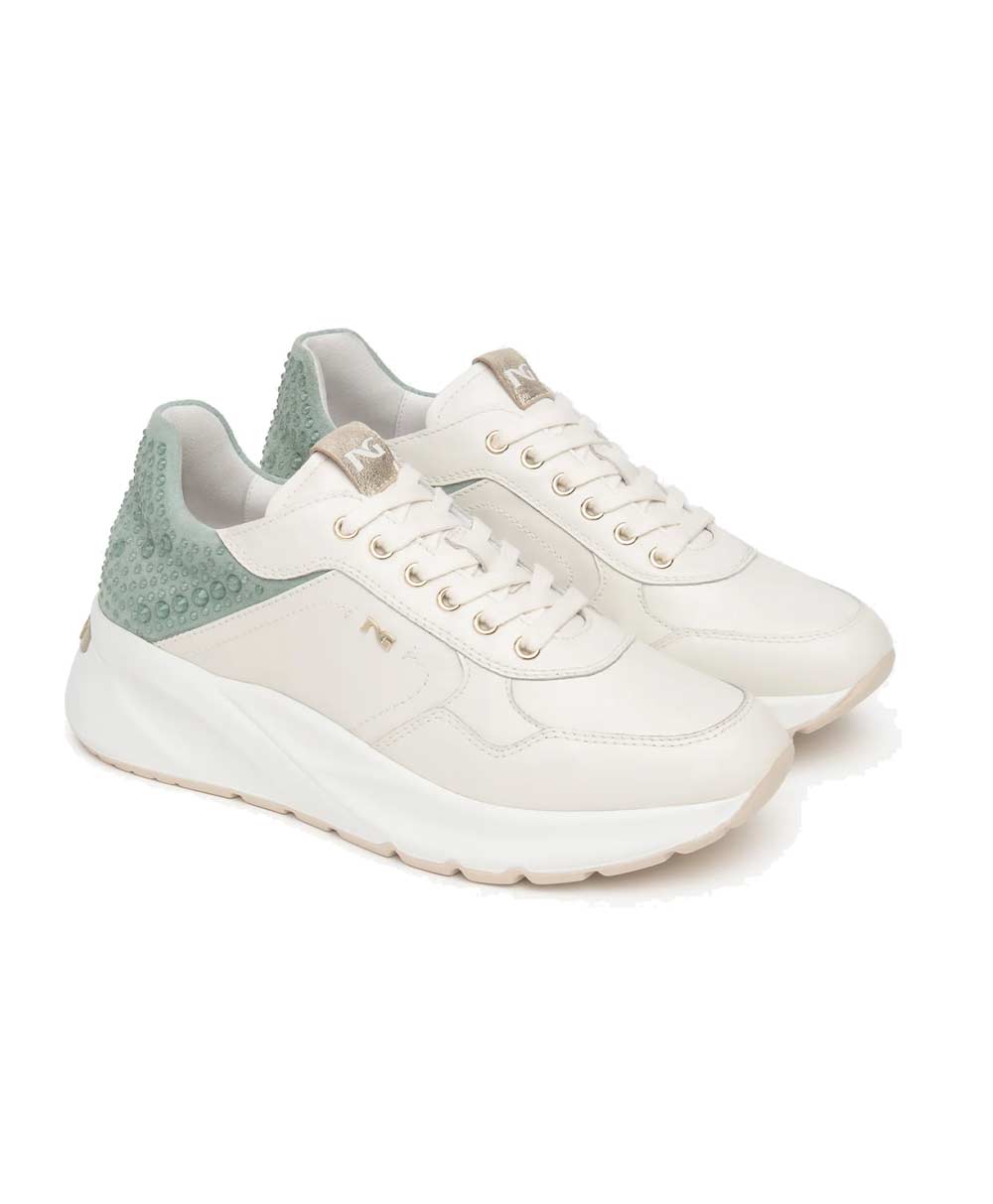 NEROGIARDINI Sneakers NeroGiardini donna E615185D  osso E615185D 713 VELVET OSSO 