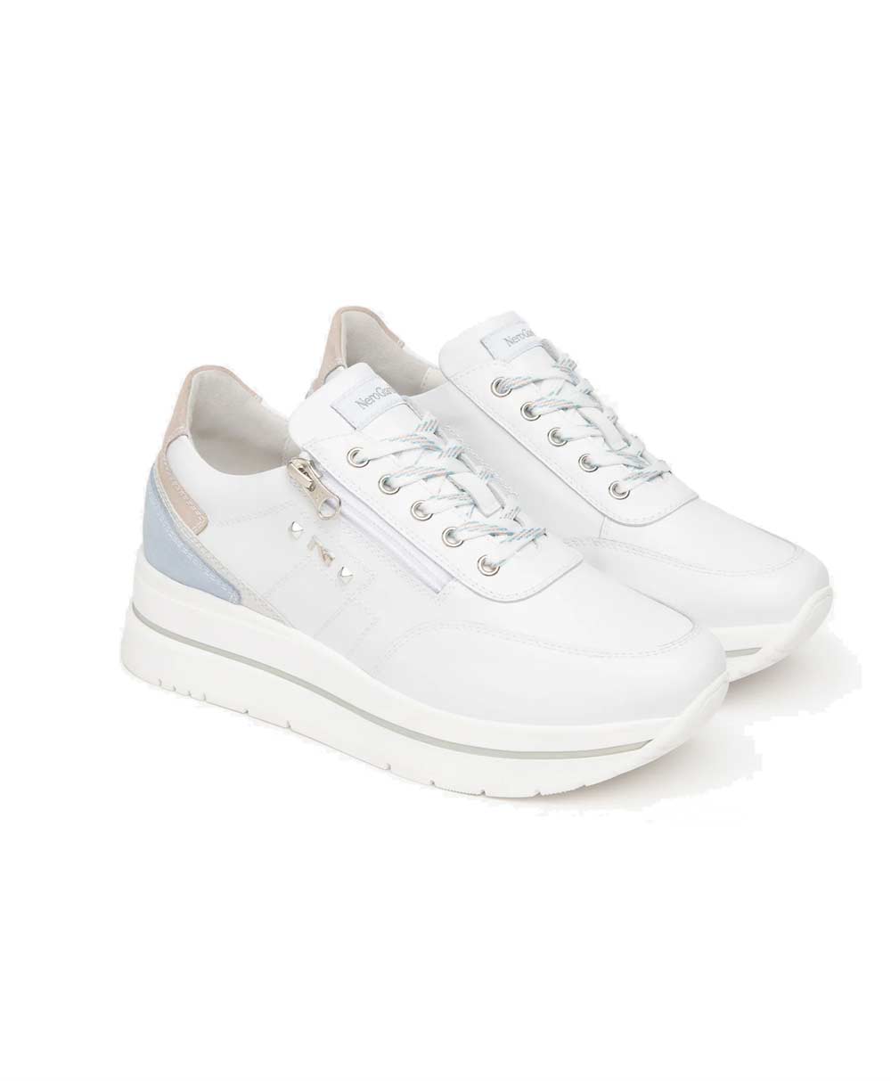 NEROGIARDINI Sneakers NeroGiardini donna E615203D bianca E615203D 707 SKIPPER BIANCO 