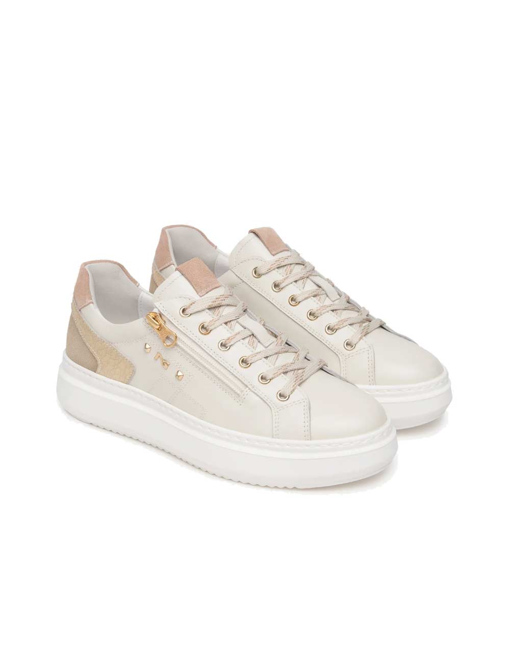 NEROGIARDINI Sneakers NeroGiardini donna E615285D osso E615285D 713 VELVET OSSO 