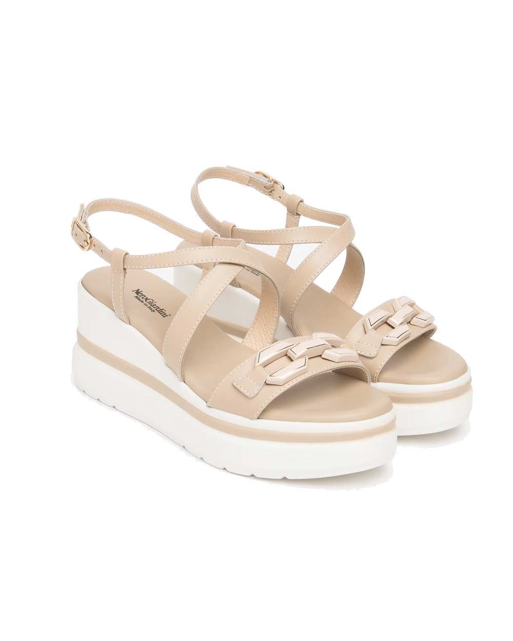 NEROGIARDINI Sandali NeroGiardini donna E615953D lino E615953D 453 TAMIGI LINO 