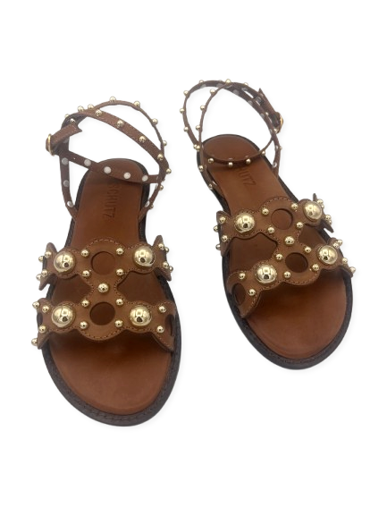 SCHUTZ sandalo schutz s216520 sandalia salto brown S2165201580003 SANDALIA SALTO BROWN 
