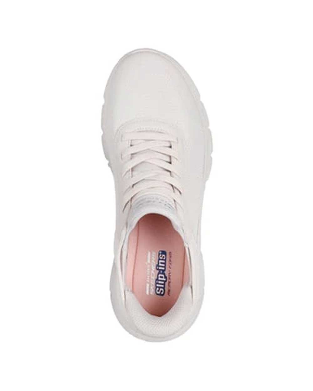 SKECHERS Sneakers Skechers donna 117391 Bobs bianche 117391 WHT LINEAR FORCE - BOBS B FLEX 