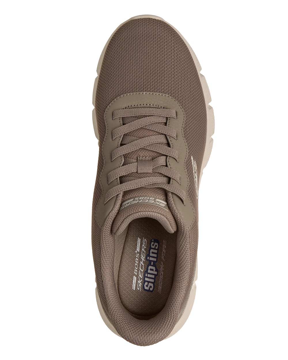 SKECHERS Sneakers Skechers uomo 118113 Bobs taupe scuro 118113 DKTP GLACIAL EDGE - BOBS FLEX 
