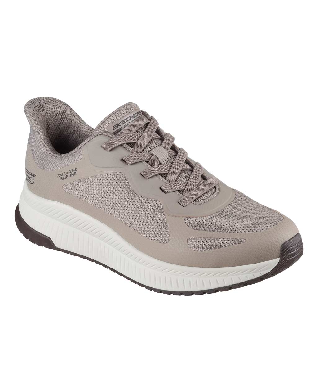 SKECHERS Sneakers Skechers uomo 118423 Bobs taupe scuro 118423 DKTP BOBS SQUAD 4 