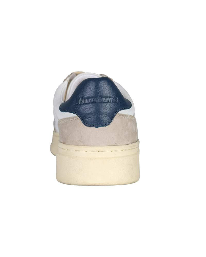 SHOOTERS Sneakers Shooters uomo S5584 bianche<BR/> S5584-02 CALF SILVER-BLUE 