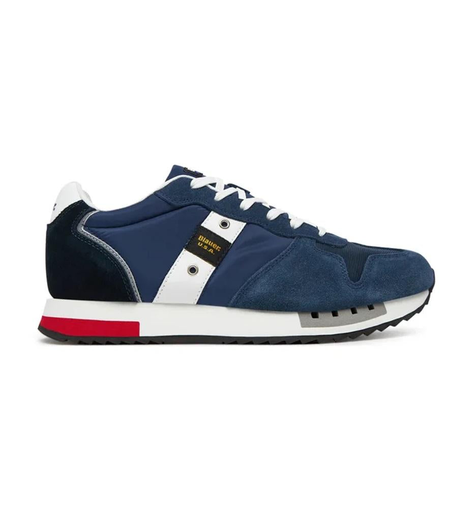 BLAUER Sneakers blauer uomo s5queens01 mes navy pe25<BR/><BR/> S5QUEENS01/MES SUEDE/MESH NAVY/ROYAL 