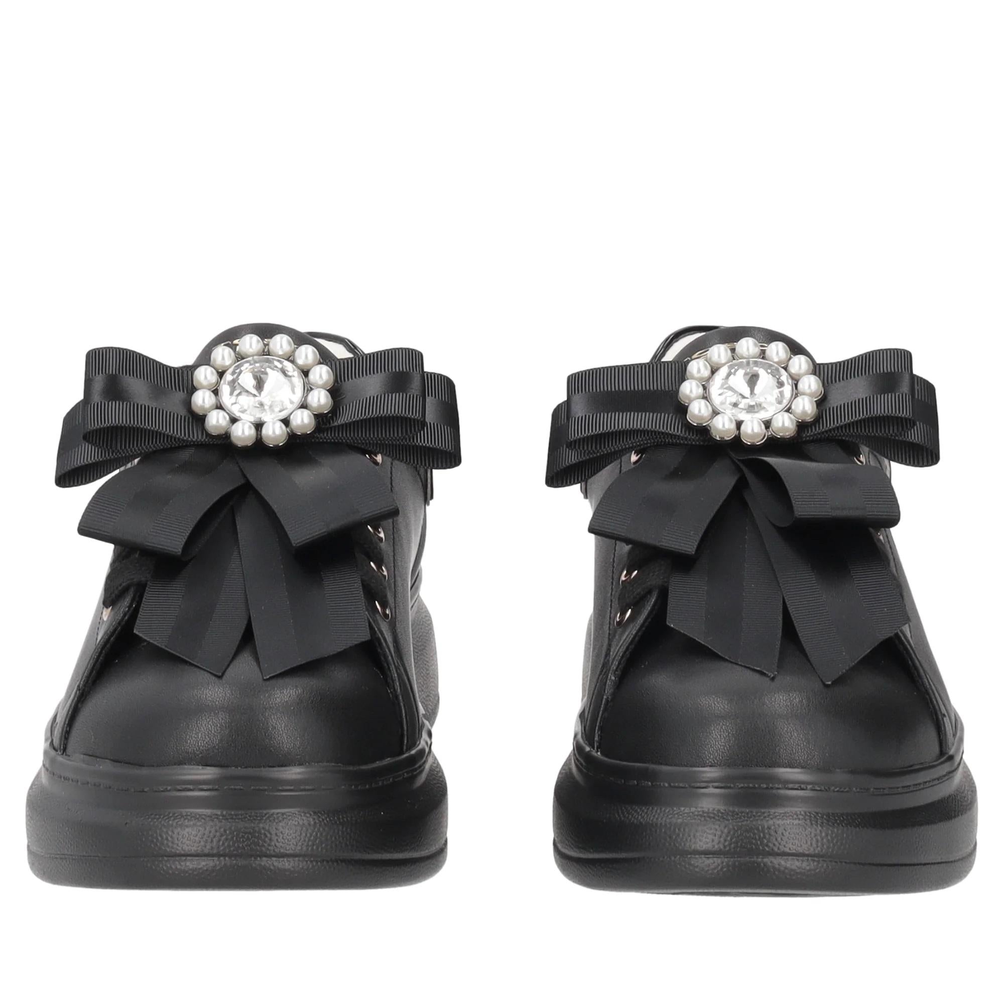 TOSCA BLU Sneakers tosca blu donna chic sf2501 nere fiocco a25 SF2501S006 99B FIOCCO NERO/BIANCO 