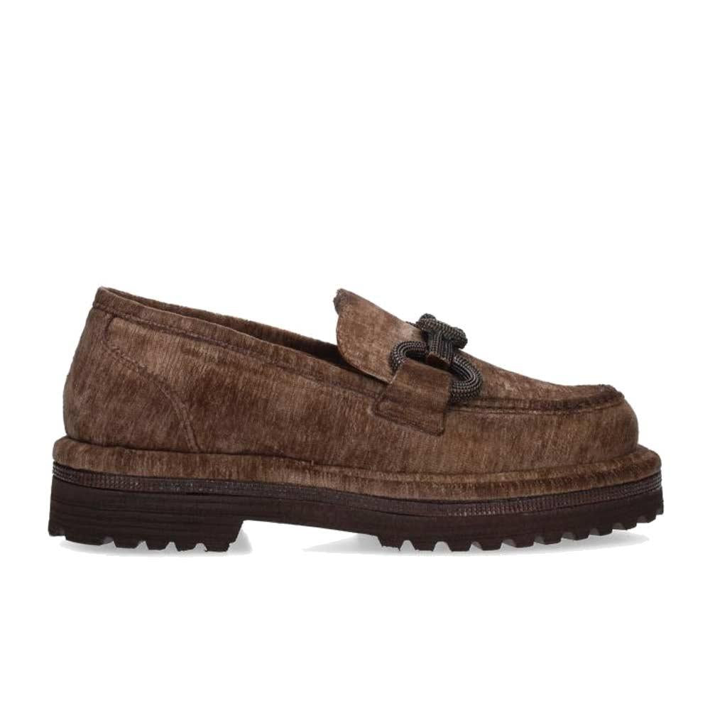 ZOE Mocassini Zoe Donna Newfull02 cuoio<BR/> NEWFULL02 VELLUTO CUOIO 