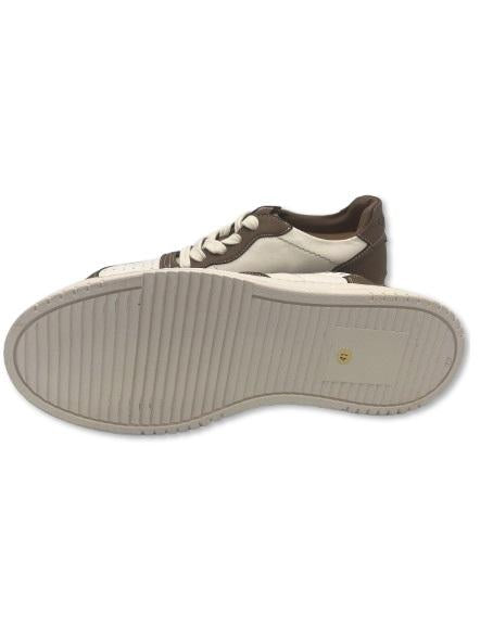 CRISTIANO GUALTIERI sneakers cristiano gualtieri g10 suede bianca e fango in pelle P25 G10 SUEDE BIANCO FANGO 