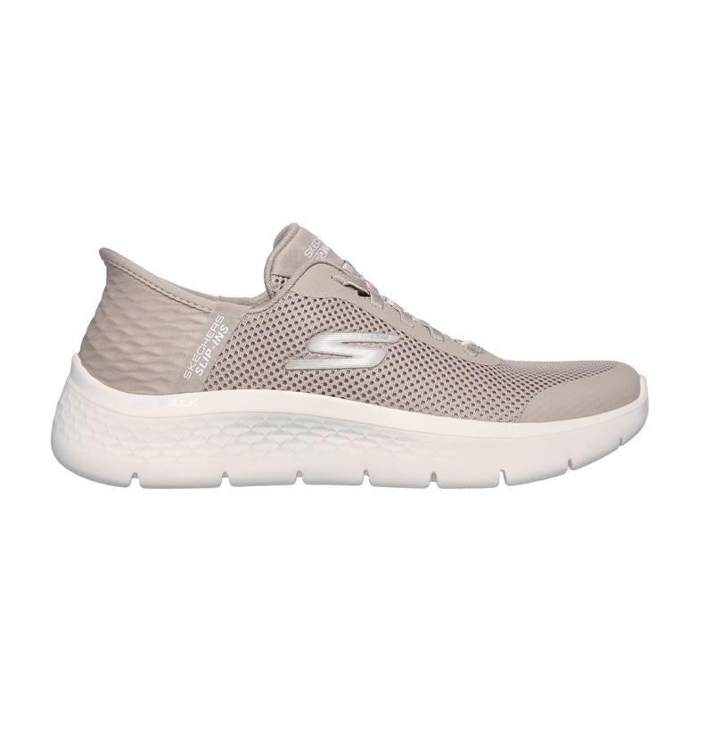 SKECHERS Sneakers Sketchers donna go walk flex grand entry taupe pe25 124836 TPE GO WALK TAUPE 