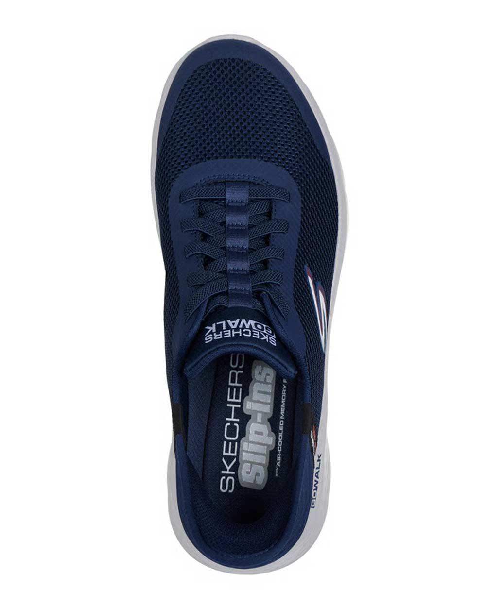 SKECHERS Sneakers Skechers uomo 216324 Go walk blu 216324 NVY HANDS UP - GO WALK FLEX 