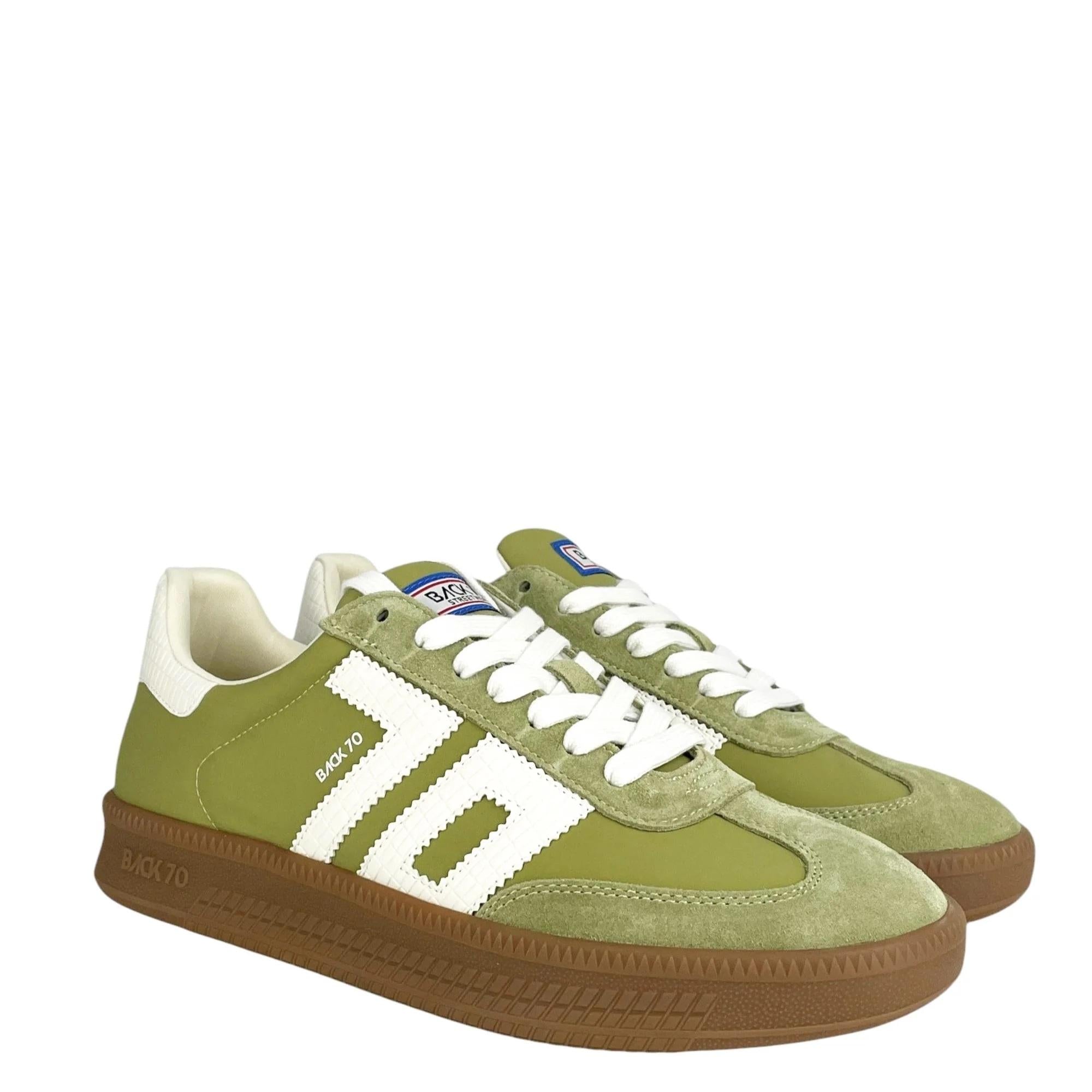 BACK70 sneakers back70 uomo 111 nylon olive 108028 000013 DOUBLE 111 NYLON 