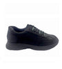 Sneaker frau uomo 09g8 nera in nabuk a24