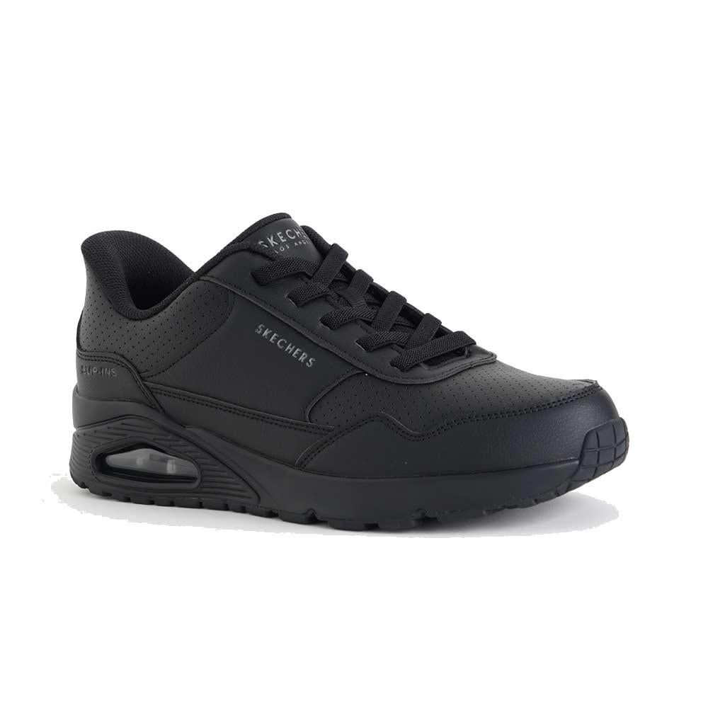 SKECHERS Sneakers Skechers uomo 183023 nere 183023 BBK BANKSIA LUXE 