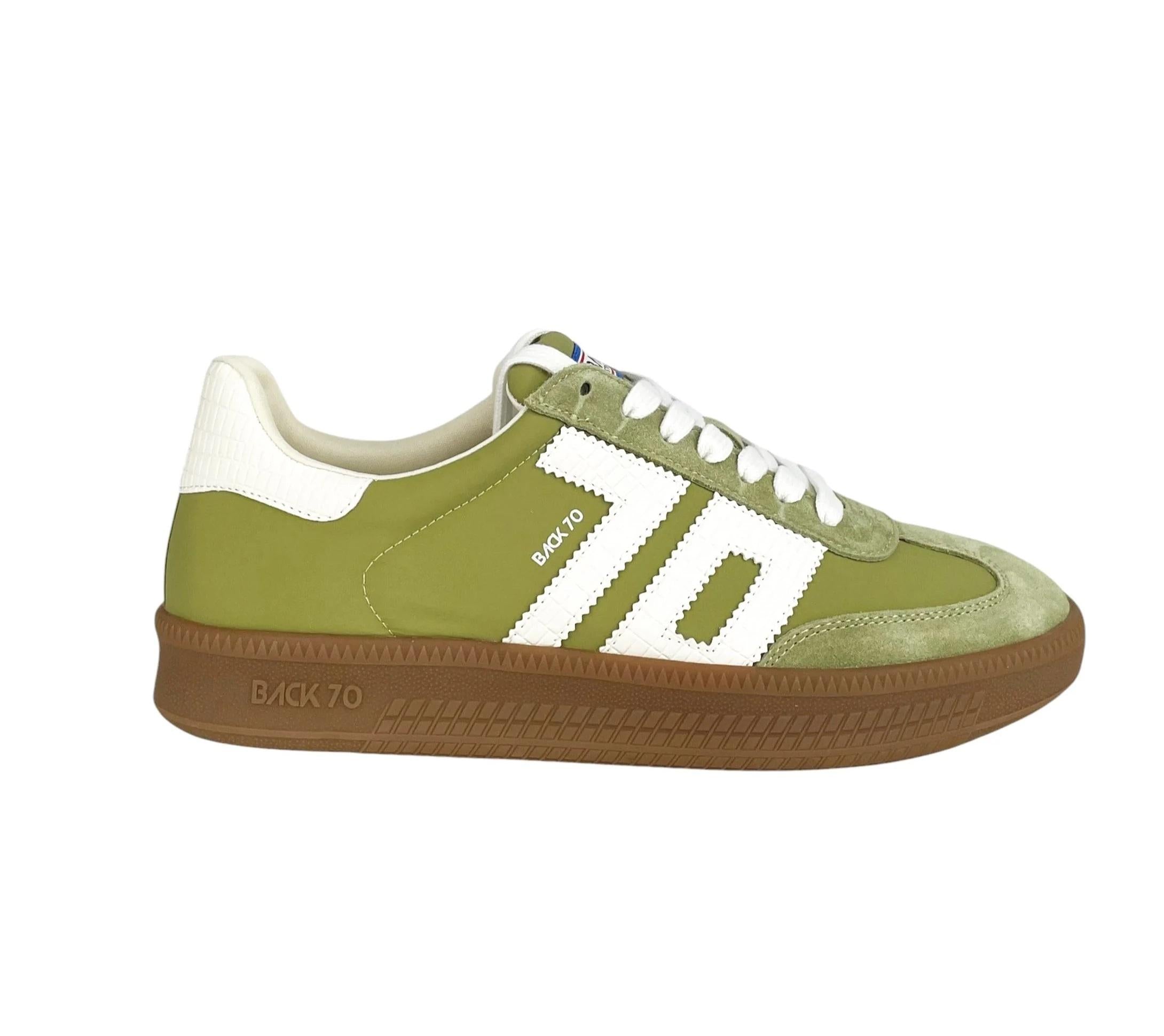 BACK70 sneakers back70 uomo 111 nylon olive 108028 000013 DOUBLE 111 NYLON 