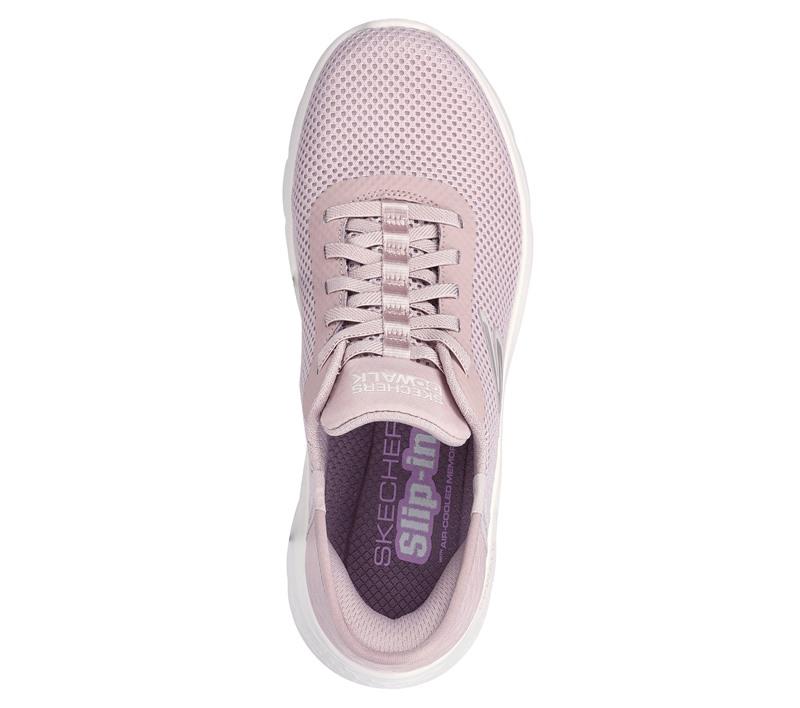 SKECHERS Sneakers Sketchers donna go walk flex grand entry mauve pe25 124836 MVE GO WALK MAUVE 