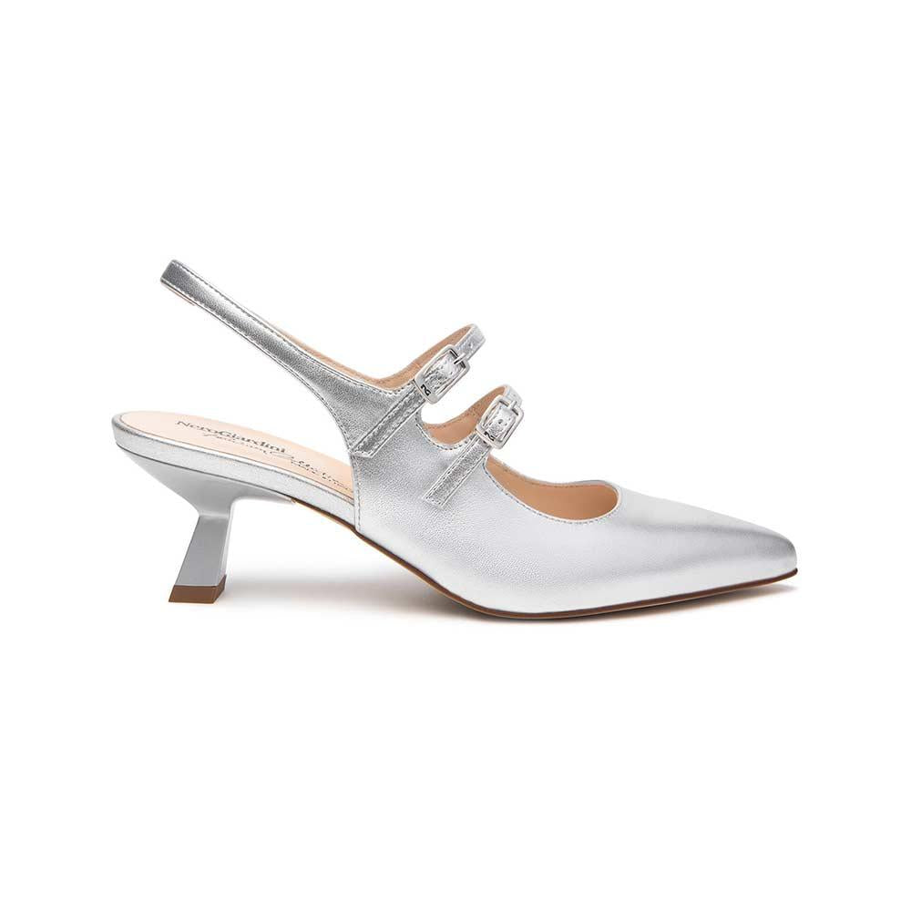 NEROGIARDINI Decollete NeroGiardini donna E512253DE argento<BR/> E512253DE 700 LAMINATO ARGENTO 