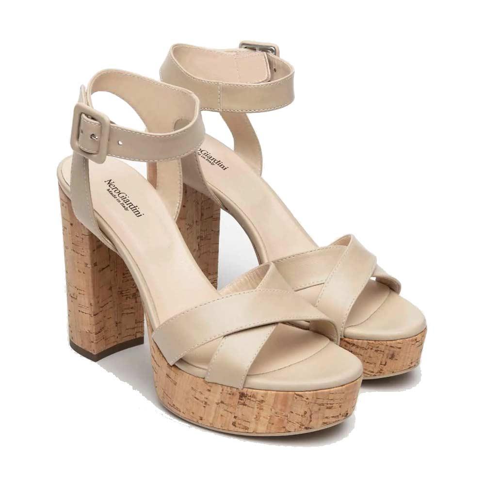 NEROGIARDINI Sandali NeroGiardini donna E410350D lino<BR/> E410350D 453 PANDORA LINO 