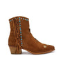 Texano frau donna 07b5 velour cannella con frange