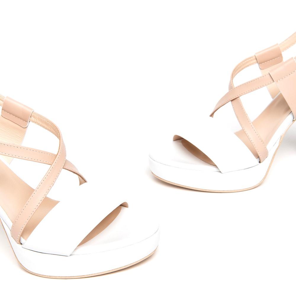 NEROGIARDINI Sandali NeroGiardini donna E307543D bianchi PE23 E307543D 707 LOIRA BIANCO 