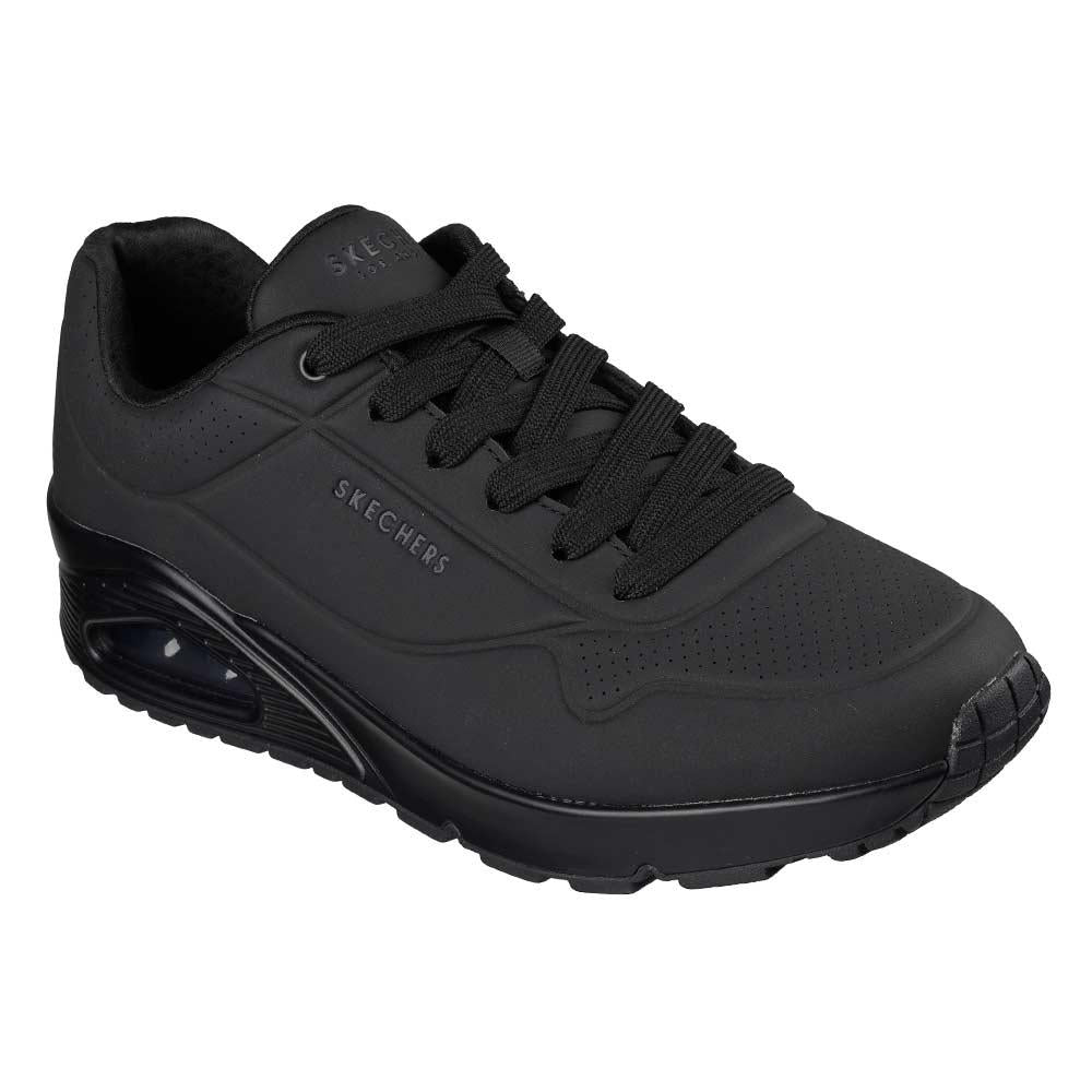 SKECHERS Sneakers Skechers uomo 52548 nere <BR/> 52458 BBK STAND ON AIR 