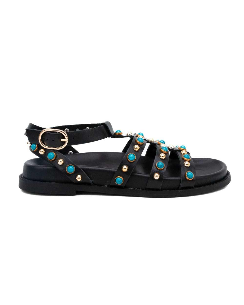 INUOVO Sandali Inuovo donna D51002 neri D51002 CRYSTAL MC BLACK 
