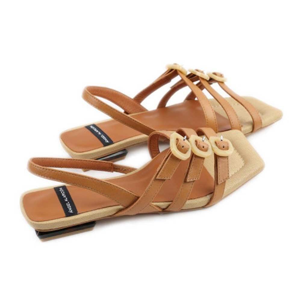 ANGEL ALARCON Sandali Angel Aracon donna 24038 Amarie cammello<BR/> 24038 CRIM MARRON 