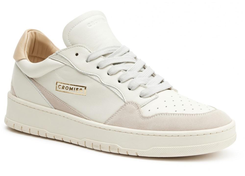 CROMIER Sneakers Cromier uomo Alpha Bold C7C5 bianche C7C5 SUEDE OYSTER 