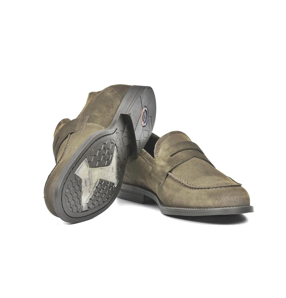 FLUCHOS mocassino fluchos henri f0824 marrone cafe F0824 AFELPADO CAFE 