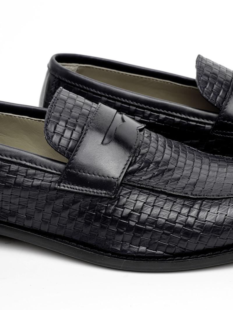 MARECHIARO 1962 Mocassini marechiaro uomo 7768 pelle vitello intreccio neri pe25 7768 VITELLO ST INTRECCIO NERO 