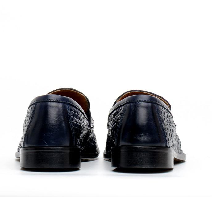 MARECHIARO Mocassini marechiaro uomo 7768 pelle vitello intreccio blu pe25 7768 VITELLO ST INTRECCIO BLU 