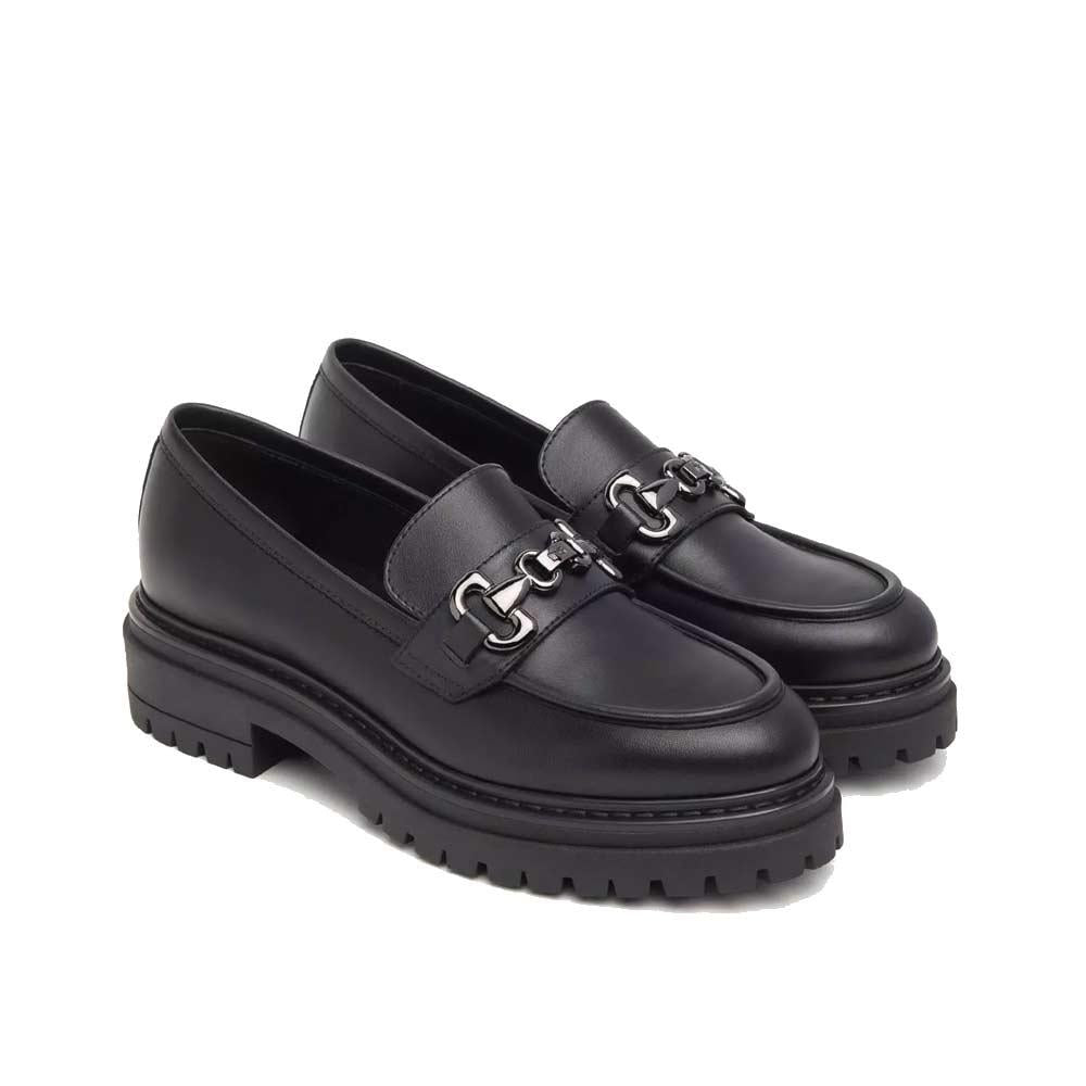 NEROGIARDINI Mocassini NeroGiardini donna I411410D neri I411410D 100 GUANTO NERO 