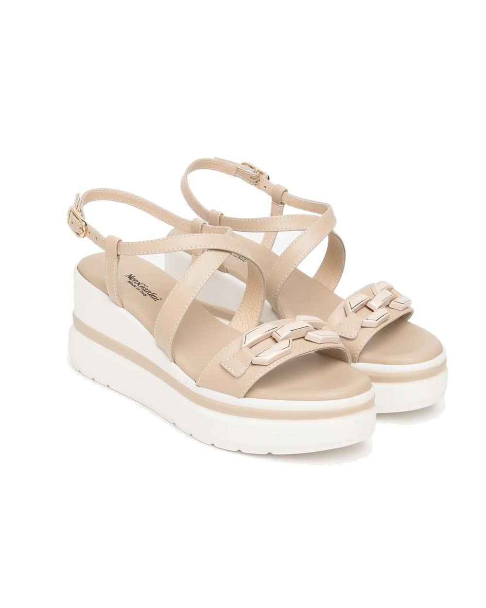 NEROGIARDINI Sandali NeroGiardini donna E615953D lino E615953D 453 TAMIGI LINO 
