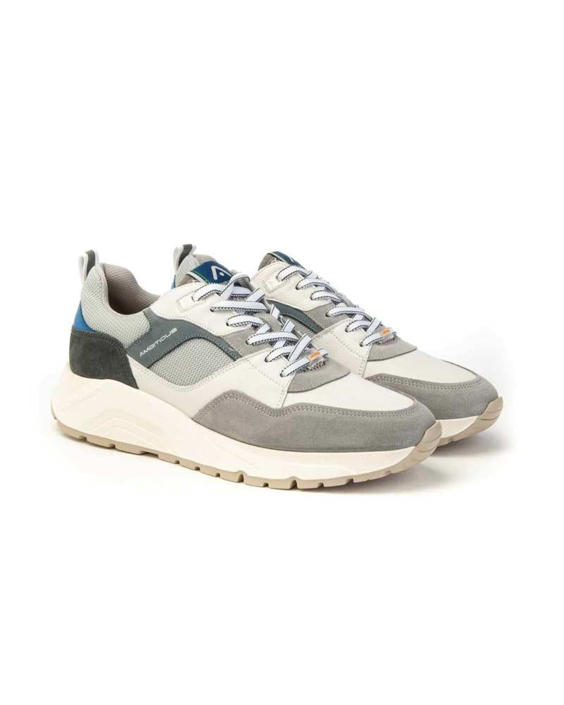 AMBITIOUS Sneakers Ambitious uomo 13395D Strider grigie blu 13395D 1677AM GREY/BLUE 