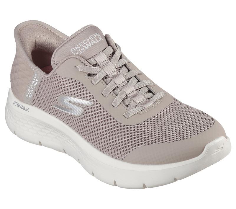 SKECHERS Sneakers Sketchers donna go walk flex grand entry taupe pe25 124836 TPE GO WALK TAUPE 