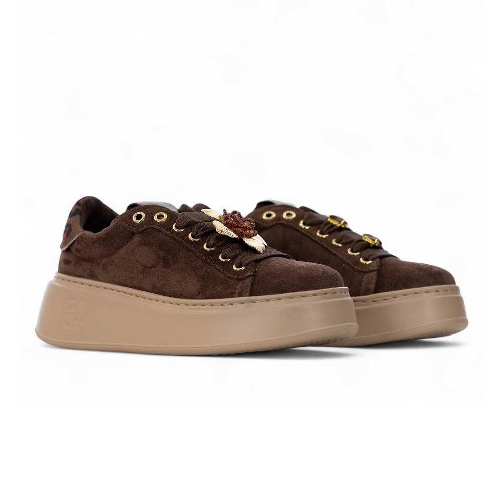 GIO+ Sneakers Gio+ donna PIA408A cioccolato <BR/> PIA408A COMBI CIOCCOLATO 